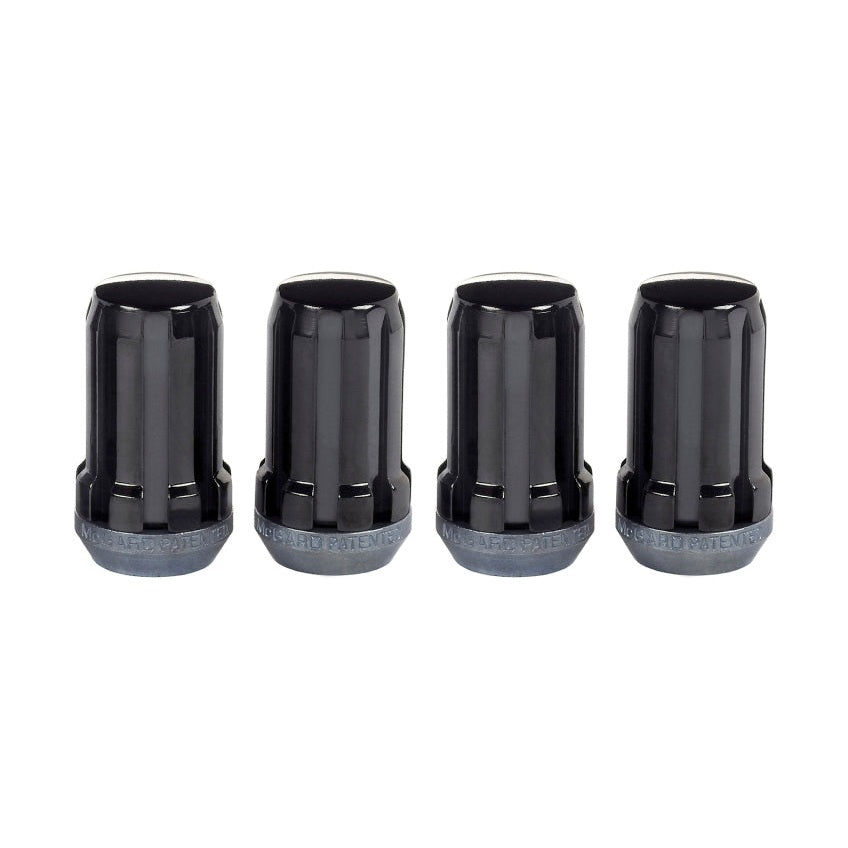 McGard SplineDrive Lug Nut Set for Aluminum Wheels - Black Cone Seat, M14 x 1.5 Thread - 4 Pack