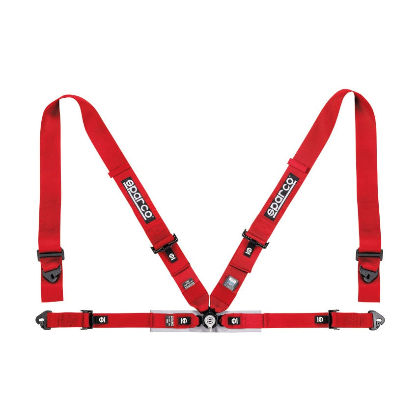 Sparco Belt 4Pt 3-Inch/2-Inch Competition Harness - Red, Model SPA04716M1RS