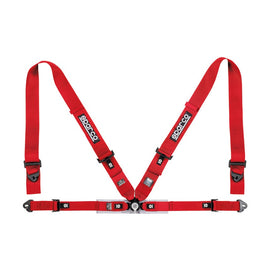 Sparco Belt 4Pt 3-Inch/2-Inch Competition Harness - Red, Model SPA04716M1RS