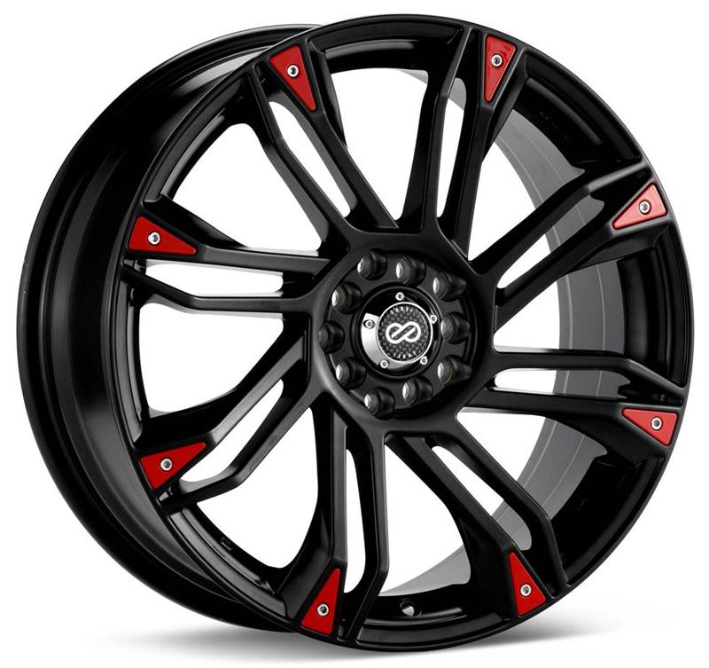 Enkei GW8 17x7 Matte Black Alloy Wheel with 4x100/114.3 Bolt Pattern and 42mm Offset