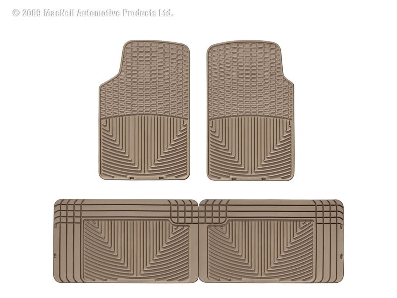 WeatherTech All-Weather Floor Mats for Volkswagen Vanagon - Tan (Part #wetW3TN-W25TN)