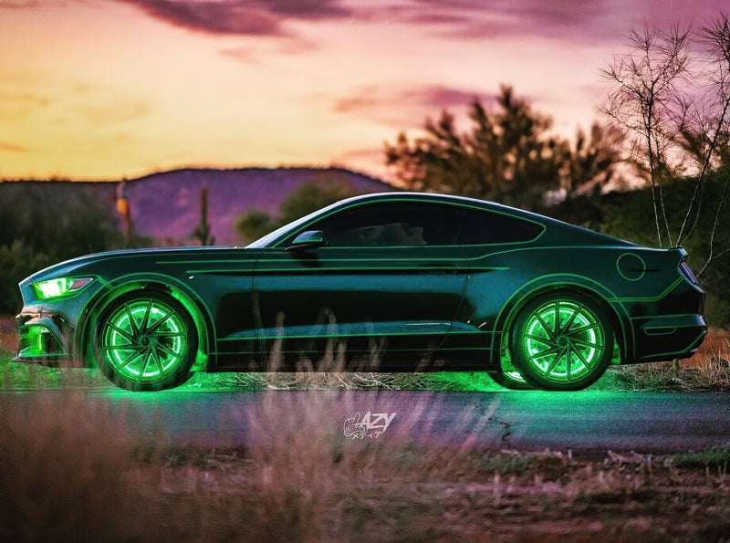 Oracle Lighting LED Illuminated Wheel Rings - ColorSHIFT Dynamic - 16.5-inch Aluminum Rings for Custom Wheels and Brake Rotors