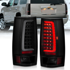 ANZO 2007-2014 Chevy Tahoe LED Tail Light Assembly with Smoke Lens and Black Housing