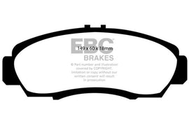 EBC Brakes Bluestuff NDX Full Race Brake Pads for Acura CL and RL Models
