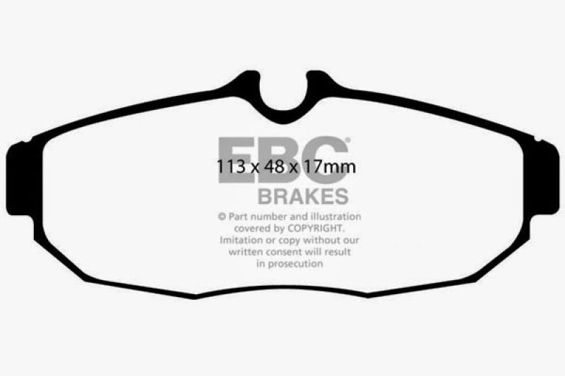 EBC Redstuff Ceramic Low Dust Rear Brake Pads for Ford Mustang 2005-2012