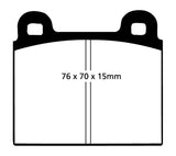 EBC Redstuff Ceramic Low Dust Brake Pads for Porsche 911 and More * Part Number EBCDP3103C