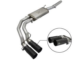 aFe Rebel Series Dual Center Exit Cat-Back Exhaust System for Ford F-150 2004-2008 with V8 Engines