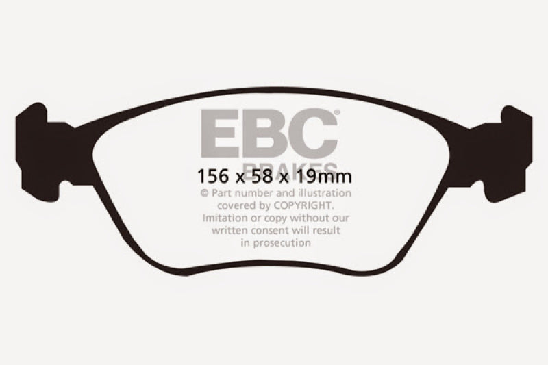 EBC Yellowstuff Brake Pads for Volvo C70 2004-2005 * High-Performance Street and Track Use