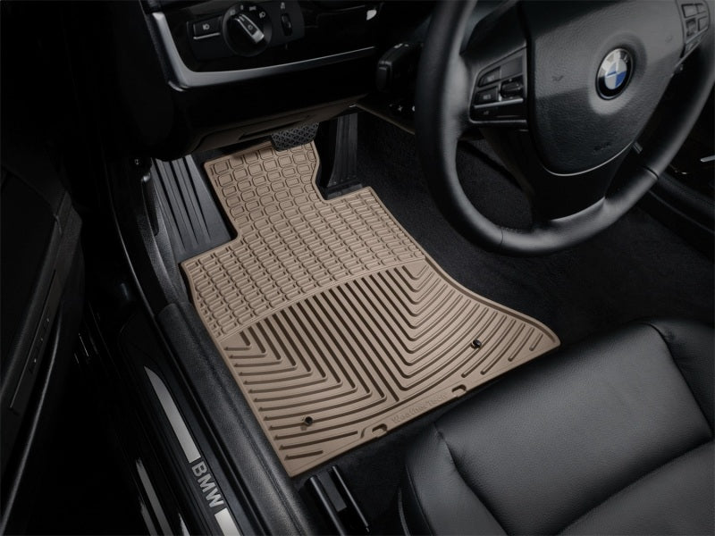 WeatherTech All-Weather Front Floor Mats for BMW 5-Series (F10) * Tan, Part Number WETW204TN
