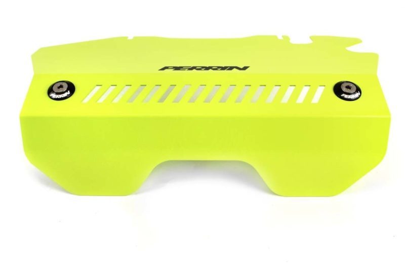 Perrin Performance Neon Yellow Engine Cover Kit for 2015-2021 Subaru WRX - Includes Intercooler and Pulley Covers