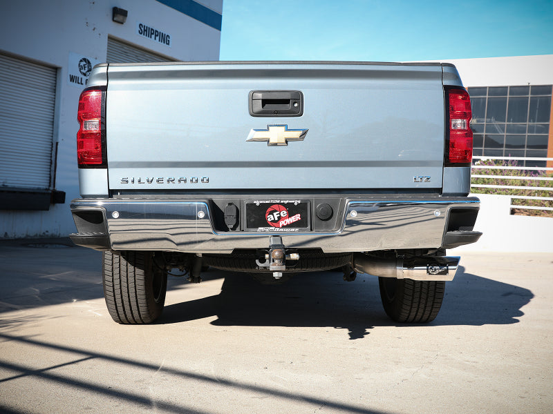aFe Apollo GT Series 4-inch 409 Stainless Steel Cat-Back Exhaust System with Polished Tip for GM Silverado/Sierra 1500 (2014-2016) V8-6.2L