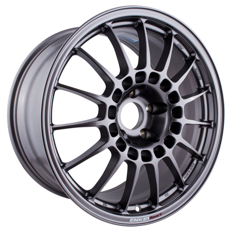 Enkei RCT5 18x9.5 Inch Dark Silver Wheel with 5x114.3 Bolt Pattern and 38mm Offset – Part Number enk514-895-6538DS