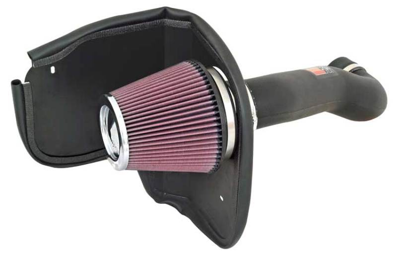 K&N Engineering 57-1555 High-Flow Cold Air Intake System for Jeep Grand Cherokee 2006-2010 with 6.1L V8 Engine