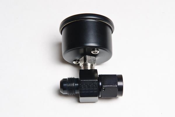 Radium Engineering Fuel Pressure Gauge with 6AN Inline Adapter - Part Number RAD20-0152