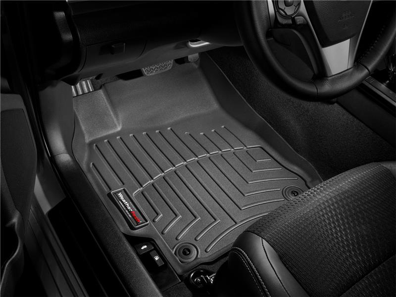 WeatherTech FloorLiner DigitalFit Front and Rear Floor Mats, Black, Part 44333-1-2