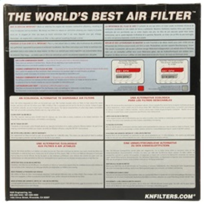 K&N Engineering Replacement Round Straight Universal Air Filter for 2010-2015 Audi A8 Quattro 2.0L-4.2L