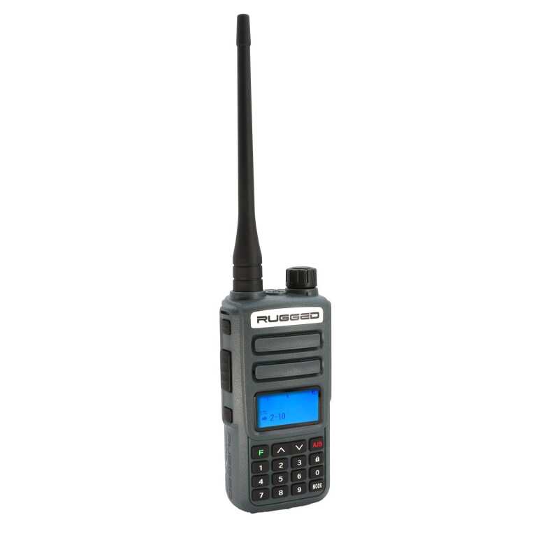 Rugged Radios Rugged GMR2 PLUS GMRS/FRS Two-Way Handheld Radio in Grey