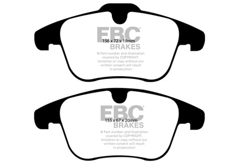EBC DP61932 Greenstuff Front Brake Pads for 2008-2012 Land Rover LR2