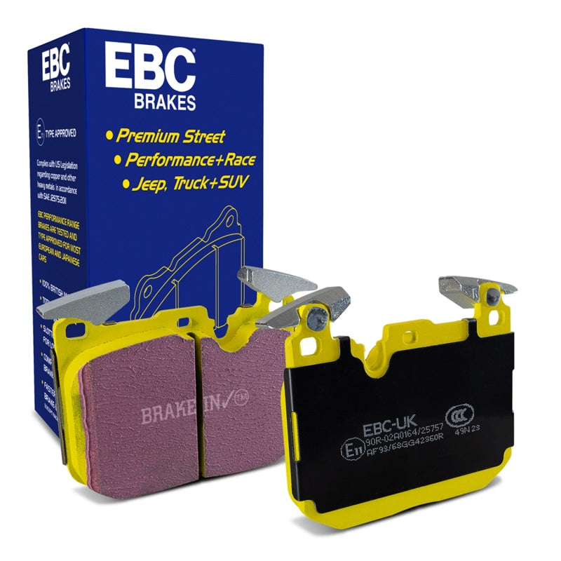 EBC Yellowstuff Front Brake Pads for BMW M2, M3, and M4 * High Friction Street and Track Performance