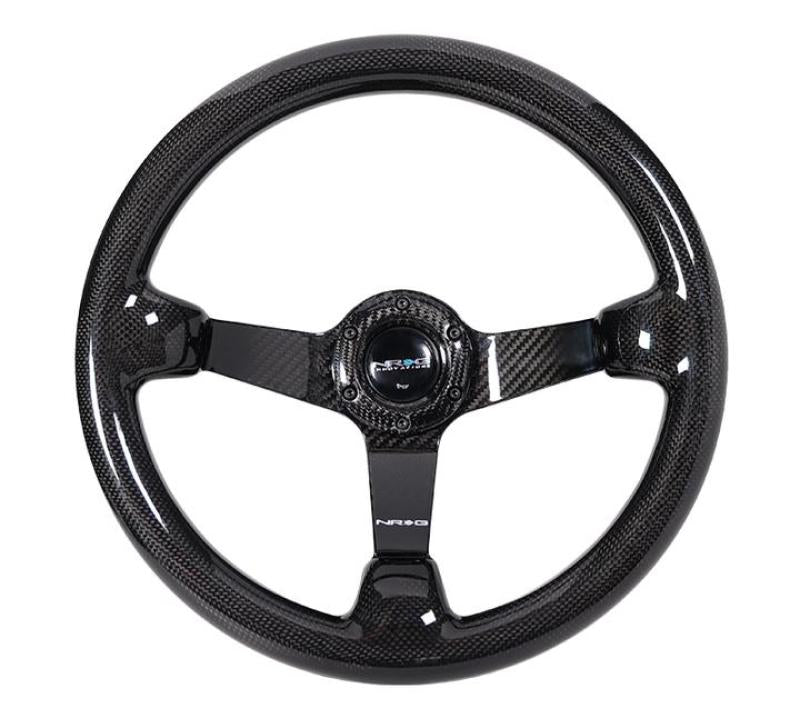NRG Forged Carbon Fiber Steering Wheel (350mm / 3in. Deep) - Model nrgST-036FC