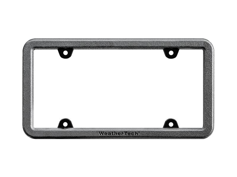 WeatherTech BumpFrame License Plate Frame, Black Satin Textured Finish, Part wet8ALPBF1