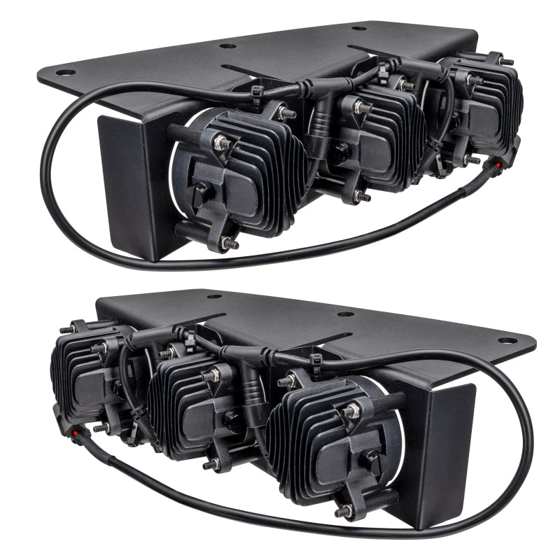 Oracle Lighting Ford Bronco Triple LED Fog Light Kit for Steel Bumper - Part #orl5890-005