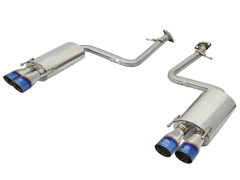 aFe Takeda 16-17 Lexus RC200t & RC300 2-Inch Stainless Steel Axle-Back Exhaust System with Blue Flame Tips