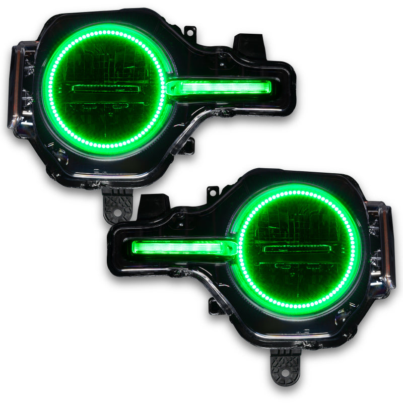 Oracle Lighting 491996 ColorSHIFT Headlight Halo Kit with DRL Bar for 2021-2023 Ford Bronco - Base Headlights