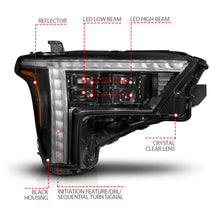 Load image into Gallery viewer, ANZO Z-Series Full LED Projection Headlight for 2022-2024 Toyota Tundra Passenger Side Replacement - Part Number ANZ111599X-R