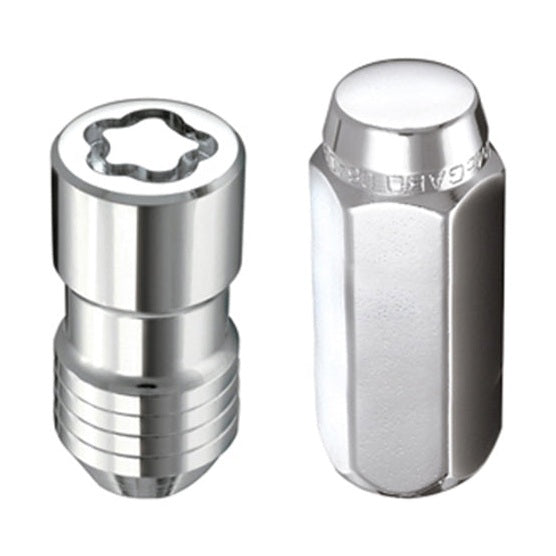McGard 5 Lug Hex Install Kit with Wheel Locks for Dodge Vehicles, M14 x 1.5 Thread - Chrome Finish