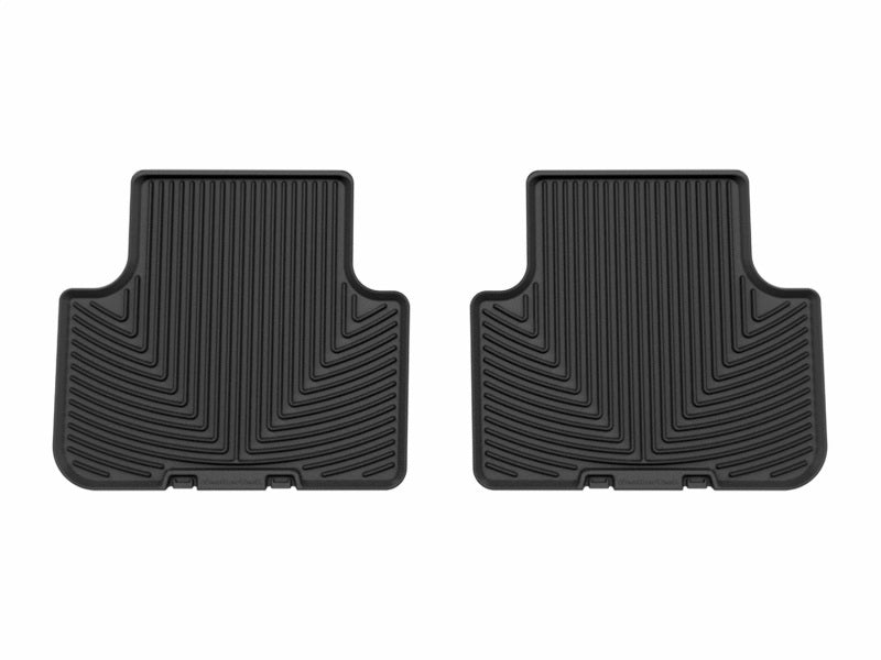 WeatherTech wetW692 All-Weather Floor Mats for 2017-2019 Audi Q7, 2019 Audi Q8, 2nd Row Rear, Black
