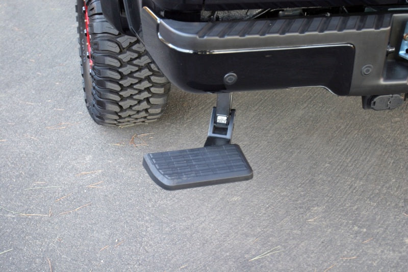 AMP Research BedStep Retractable Rear Bumper Access Step for 2006-2014 Ford F-150, Black