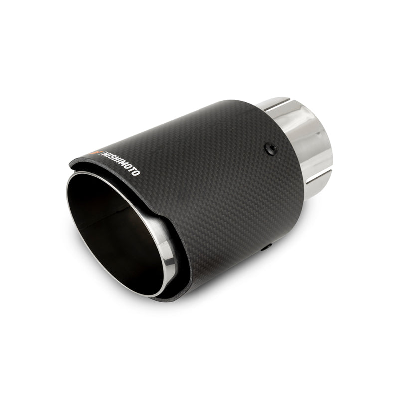 Mishimoto Carbon Fiber Muffler Tip 3-inch Inlet, 4-inch Outlet, Polished Finish