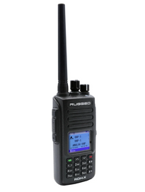 Rugged Radios Waterproof Rugged RDH-X Bus Band 2-Way Radio - Digital and Analog, Black