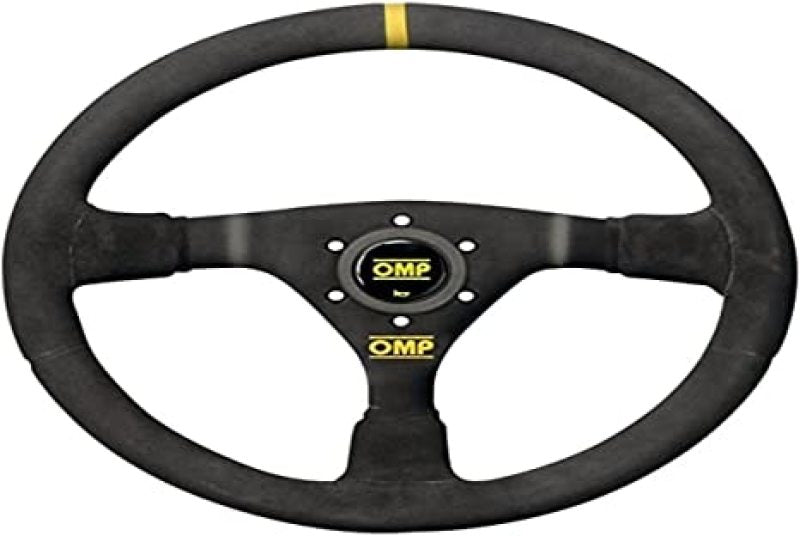 OMP WRC Mid-Depth 350mm Dished Steering Wheel in Black Suede - Part Number OMPOD0-1979-071