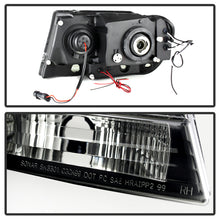 Load image into Gallery viewer, Spyder Jeep Grand Cherokee 99-04 Projector Headlights with LED Halo - Black Smoke