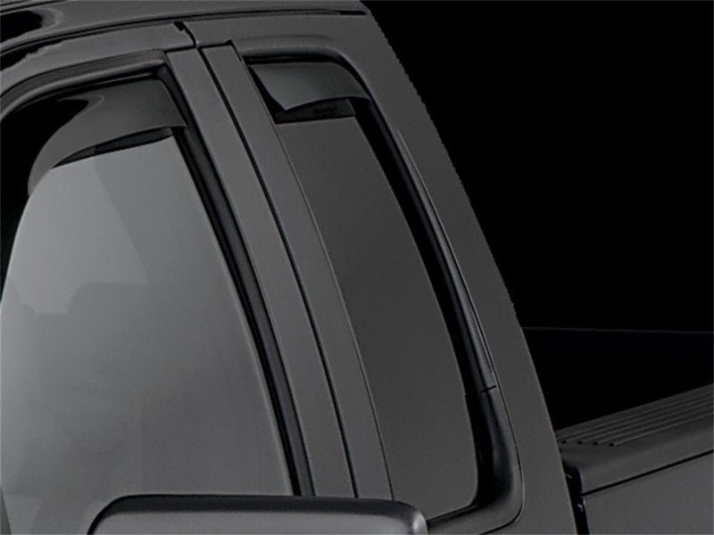 WeatherTech WET81343IM Side Window Deflectors for 2004-2014 Ford F-150 SuperCrew, Front, Dark Tint