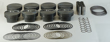 Load image into Gallery viewer, Mahle MS Piston Set for GM LS 404ci - 4.010 Inch Bore, 4 Inch Stroke, 6.125 Inch Connecting Rod, .927 Inch Pin, 12cc Dish, 10.7 Compression Ratio