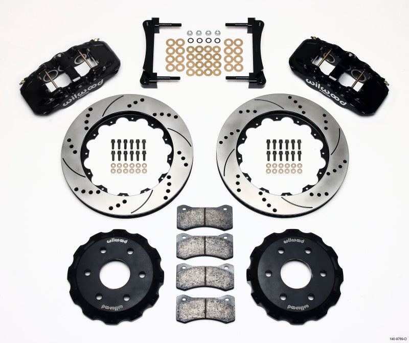 Wilwood AERO6 Front Truck Brake Kit with 14.25-inch Drilled Rotors for GM SUVs and Trucks