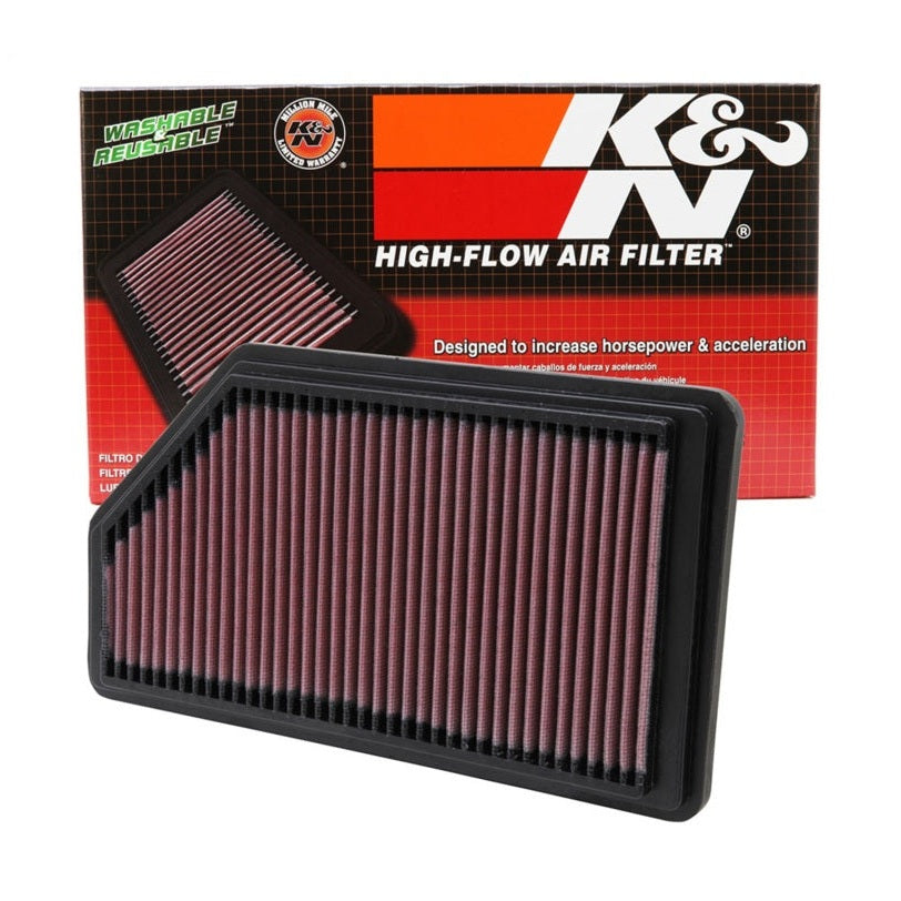 K&N Engineering High-Flow Drop-In Air Filter for Acura MDX (2001-2005) * Reusable and Washable Performance Air Filter