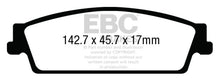 Load image into Gallery viewer, EBC Ultimax OEM Replacement Brake Pads for GMC Sierra 1500 and Chevrolet Silverado 1500 * Part Number EBCUD1707