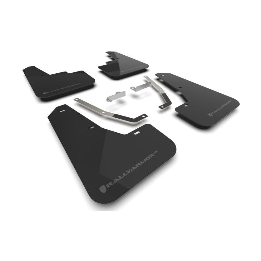 Rally Armor UR Series Mud Flaps for 2024 Subaru Crosstrek – Black with Grey Logo