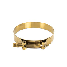 Load image into Gallery viewer, Mishimoto 3 Inch Stainless Steel T-Bolt Clamps - Gold for Secure Hose and Pipe Connections