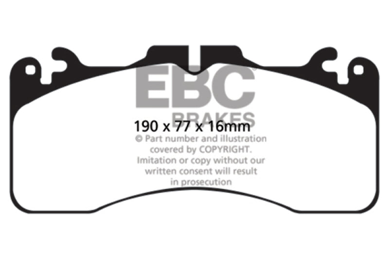 EBC Yellowstuff Front Brake Pads for Lexus LS460 and RC F * High-Performance Street and Track Use