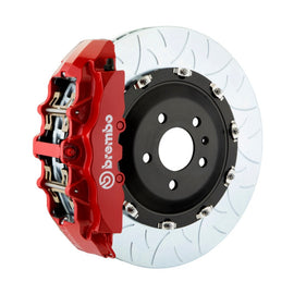 Brembo 15-20 Ford F150 Front Brake Rotors Set - Slotted Type 3, Red Caliper Finish, 380x34 mm, 2-Piece Cast Design - brb1J3.9015A2