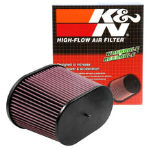 Load image into Gallery viewer, K&amp;N Engineering Universal Air Filter - Oval Straight - 3.688-inch Flange ID x 10.25-inch Base Outside Length x 7.875-inch Height