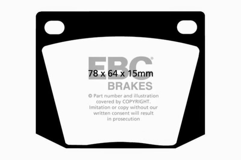 EBC Greenstuff 2000 Series Sport Brake Pads for Ford Cortina, Triumph TR6, Sunbeam Alpine and Tiger * Part Number EBCDP2169