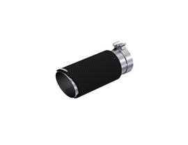 MBRP Universal Carbon Fiber Exhaust Tip 5 Inch OD, 4 Inch ID, 12 Inch Length with Angled Rolled End