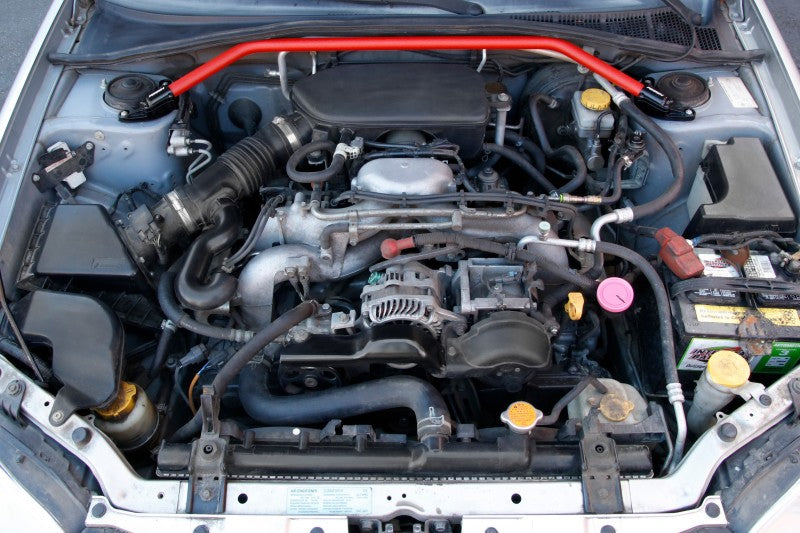 Perrin Performance Front Strut Brace for 2002-2007 Subaru WRX/STi and 2004-2008 Forester - Red