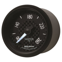 Load image into Gallery viewer, AutoMeter GT Series 52mm Full Sweep Digital Water Temperature Gauge 100-260°F